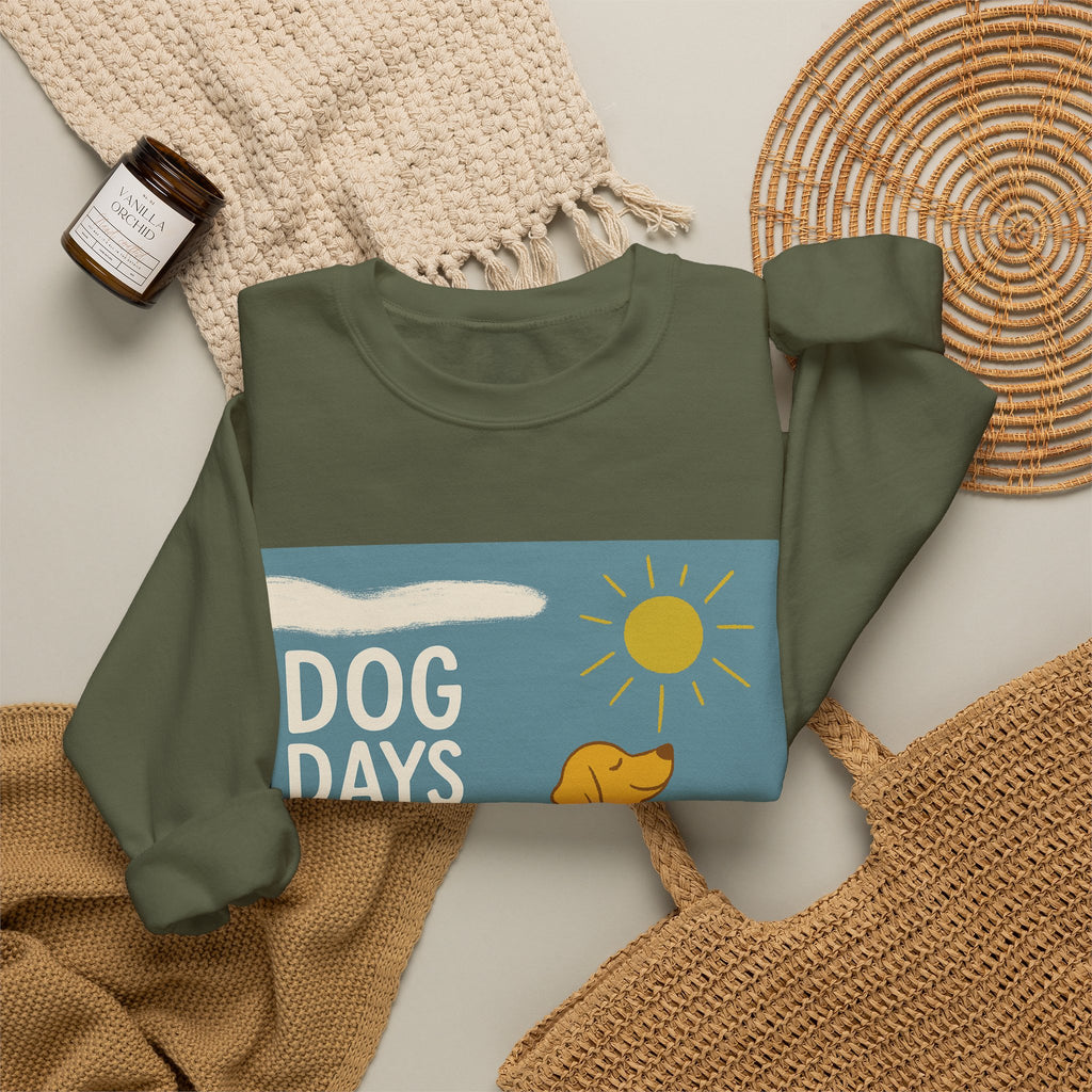 Dog Days Are The Best Days With Golden Retriever Sweatshirt