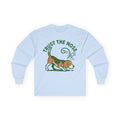 Trust The Nose Sniffing Beagle Long Sleeve Tee in Light Blue