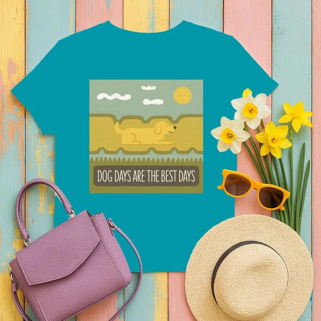 Dog Days Are the Best Days Golden Retriever T-Shirt T-shirt