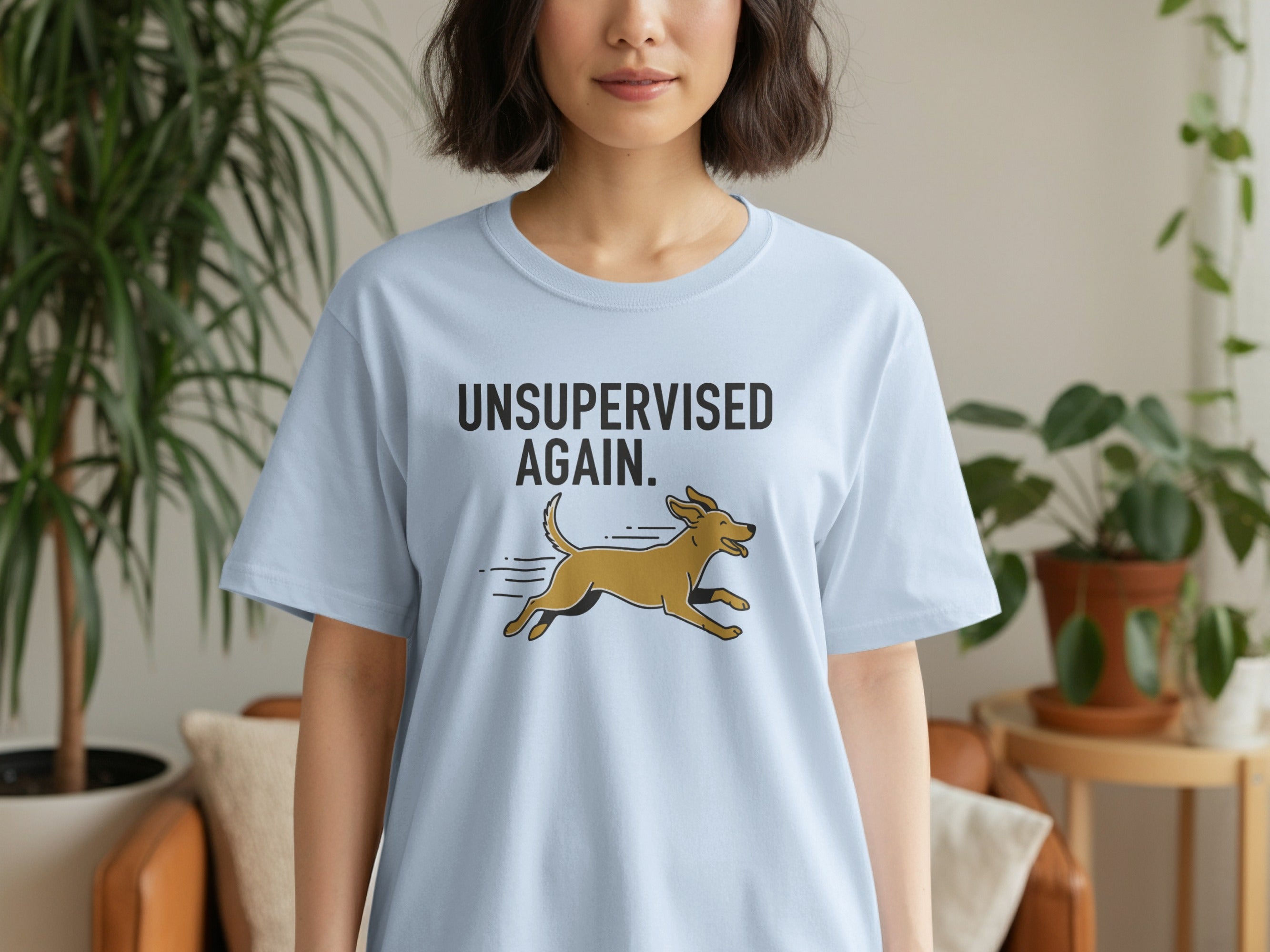 Unsupervised Again Running Dog Graphic T-Shirt