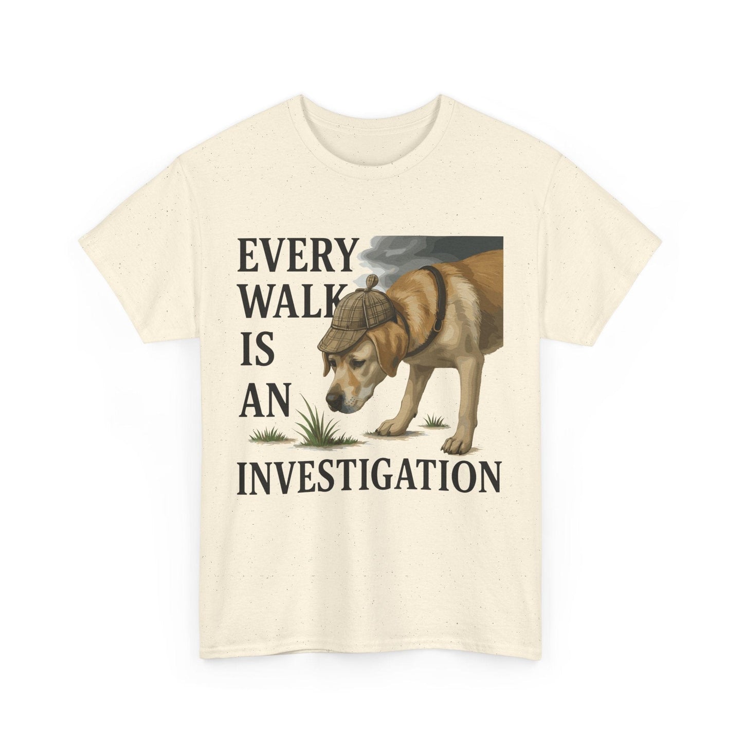 Yellow Lab Every Walk is an Investigation Tee T-Shirt