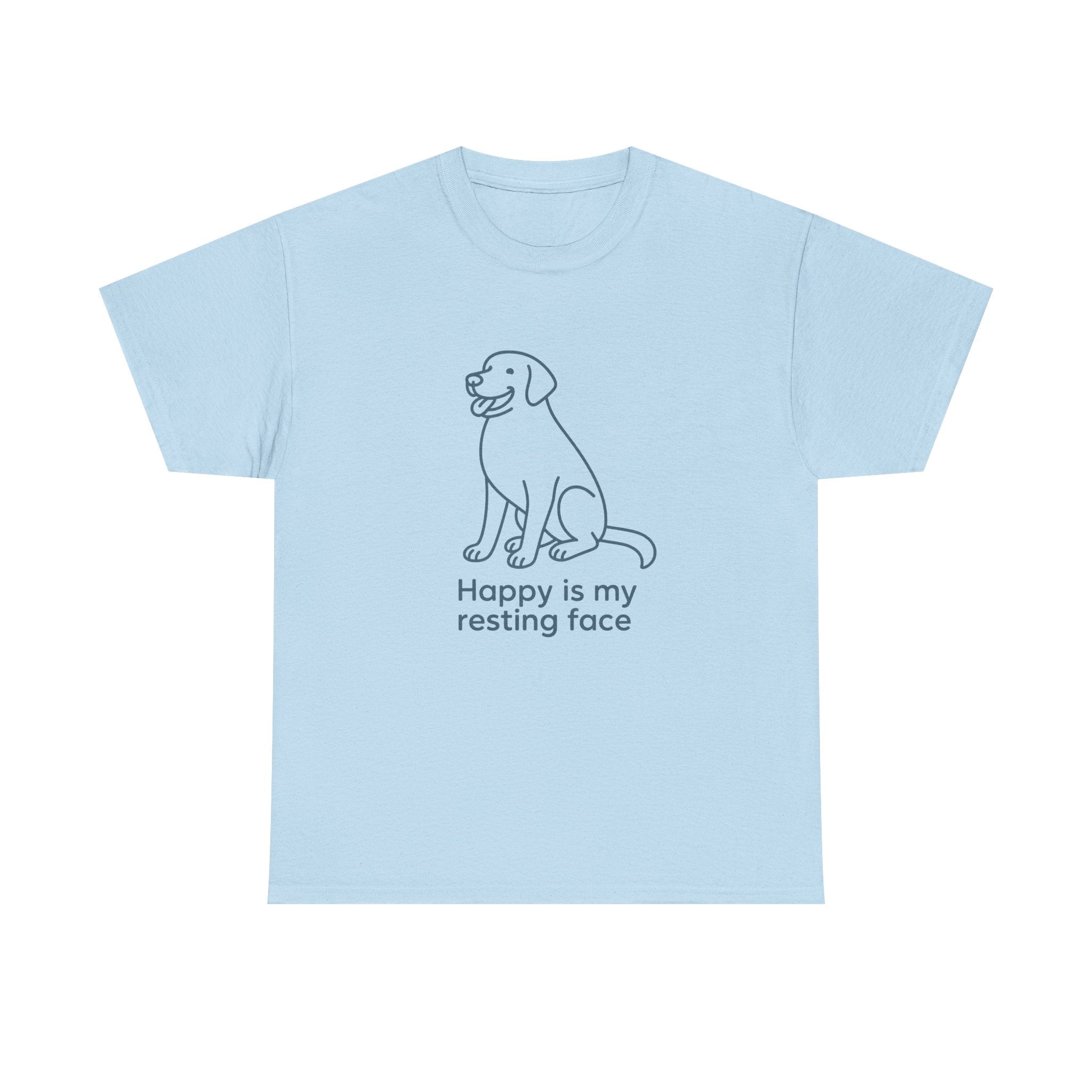 Happy Is My Resting Face - Funny Chocolate Lab Tee