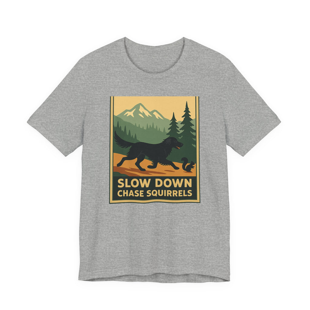Flat-Coat Chase Squirrels Tee