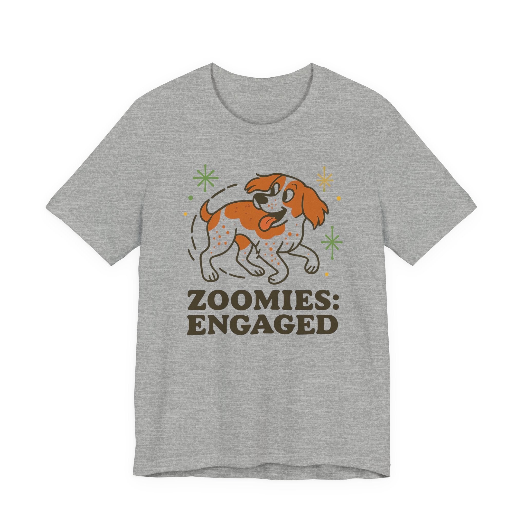 Brittany Spaniel Zoomies Engaged Tee