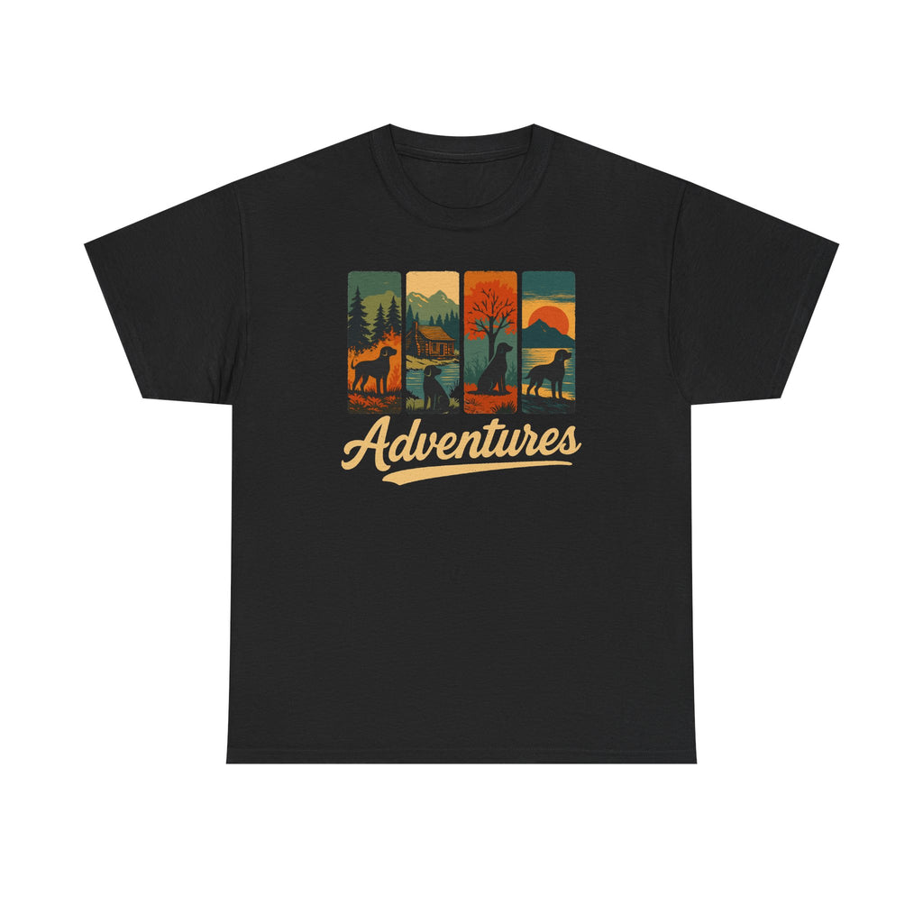 Adventurous Black Labrador in Nature t-shirt, view 2