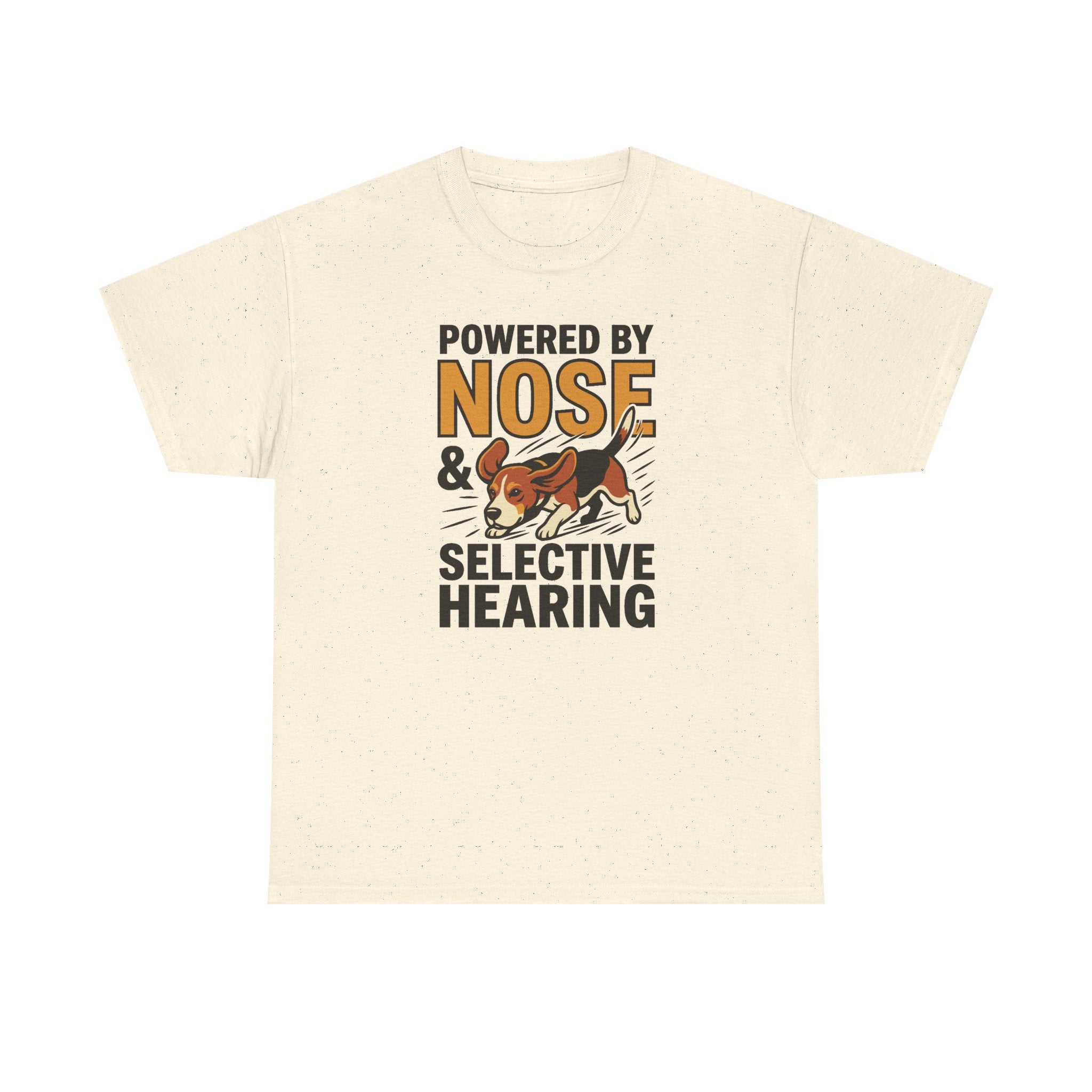 Powered By Nose & Selective Hearing Beagle T-Shirt