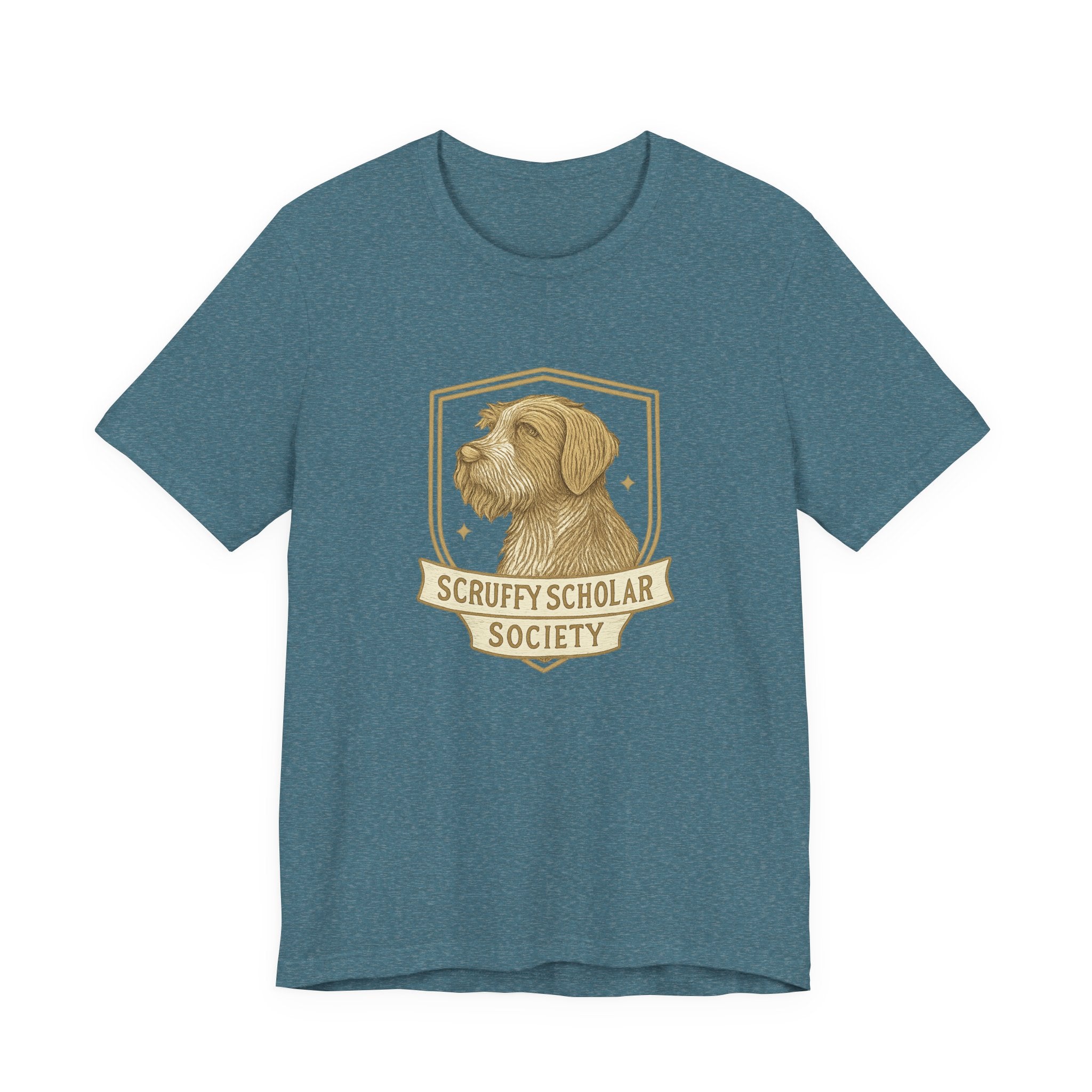Wirehaired Pointing Griffon Scruffy Scholar Society Tee