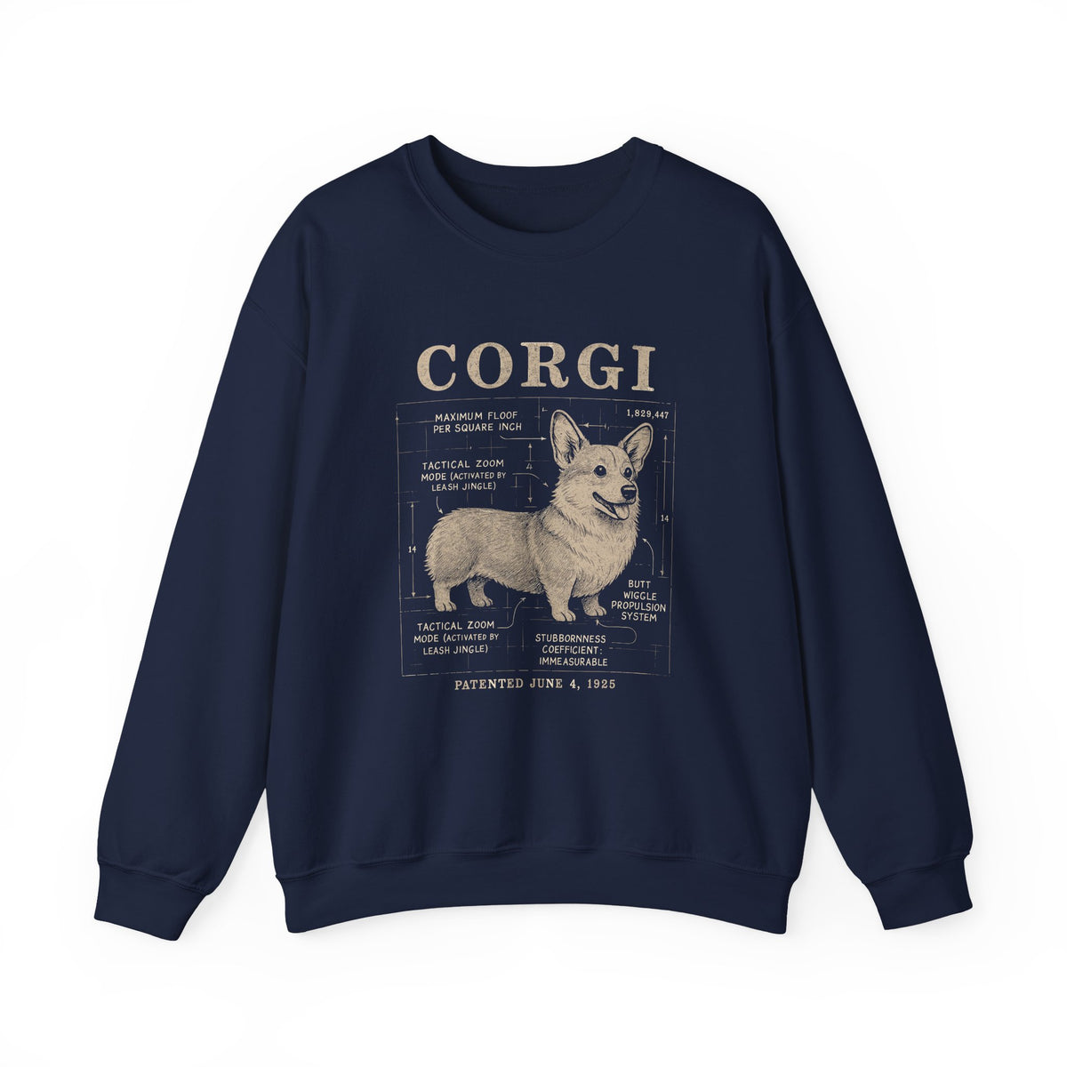 Corgi Blueprint Patented 1925 Tactical Zoom Mode Sweatshirt