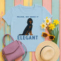 Velcro, But Elegant Gordon Setter T-Shirt in Light Blue
