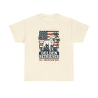Golden Retriever All American Dog with Flag and Palms T-Shirt