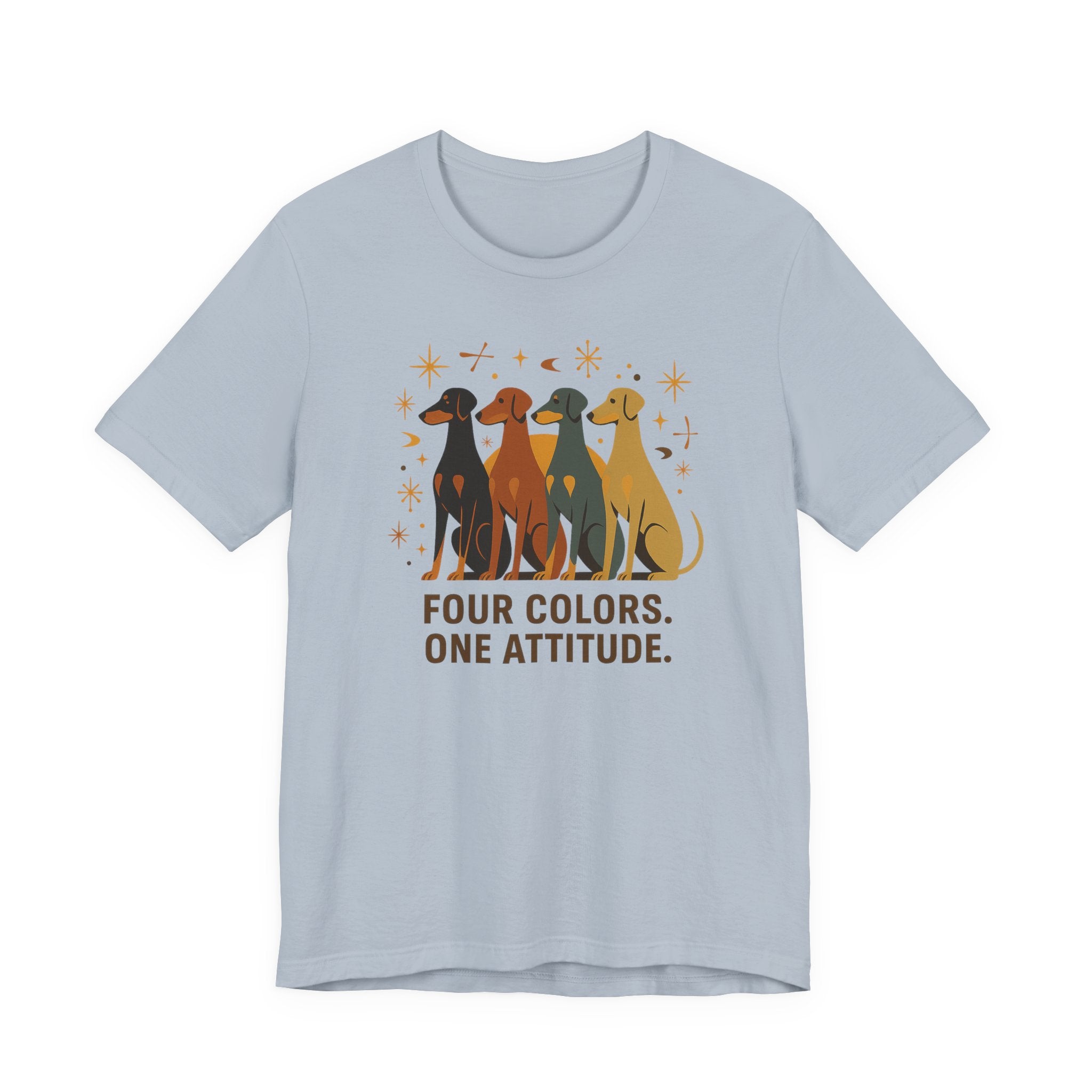 Doberman Four Colors Mid-Century Tee