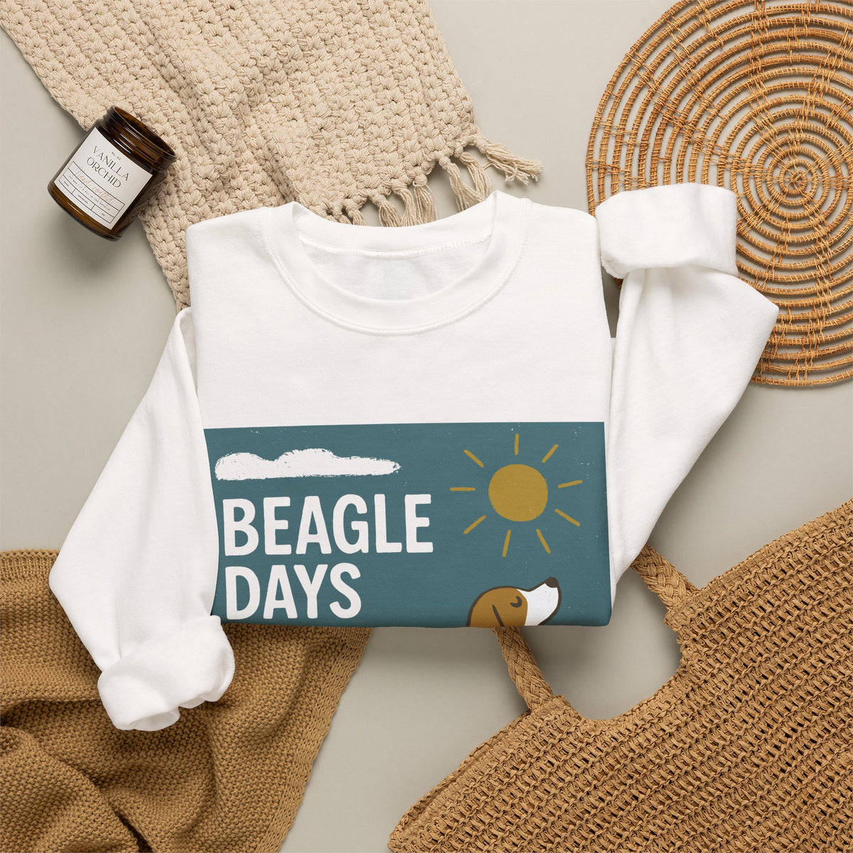 Beagle Days Retro Sunshine Sweatshirt