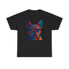 Geometric Colorful Frenchie Face T-Shirt