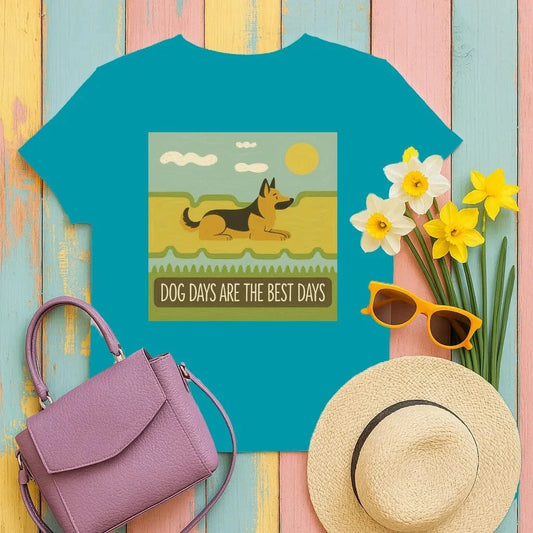 Dog Days Are The Best Days German Shepherd T-Shirt T-shirt
