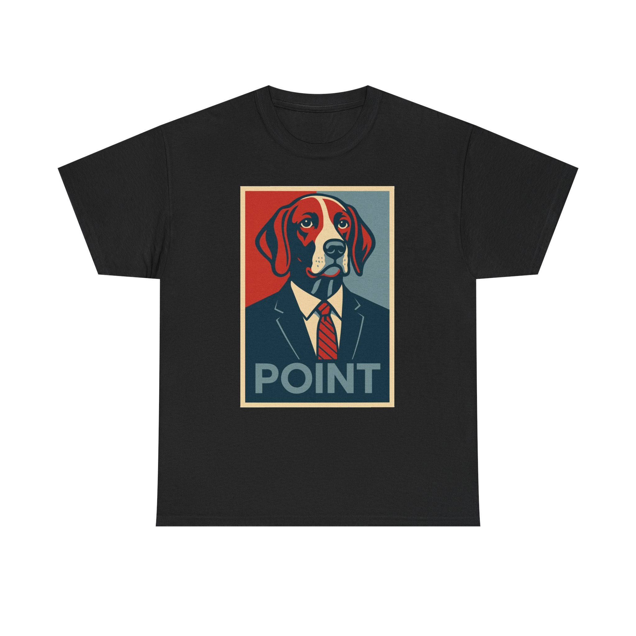 German Shorthaired Pointer Dog Suit Tie Pop Art Illustration Design T-Shirt