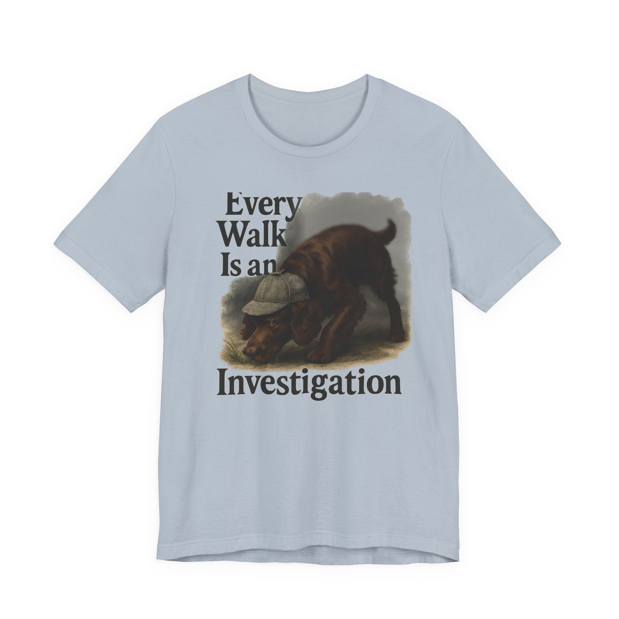 Boykin Spaniel Every Walk Is an Investigation Tee