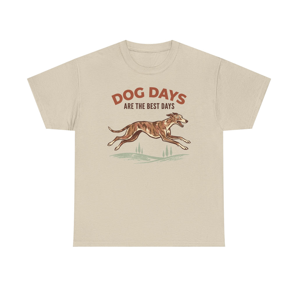 Whimsical Greyhound Dog Days T-Shirt