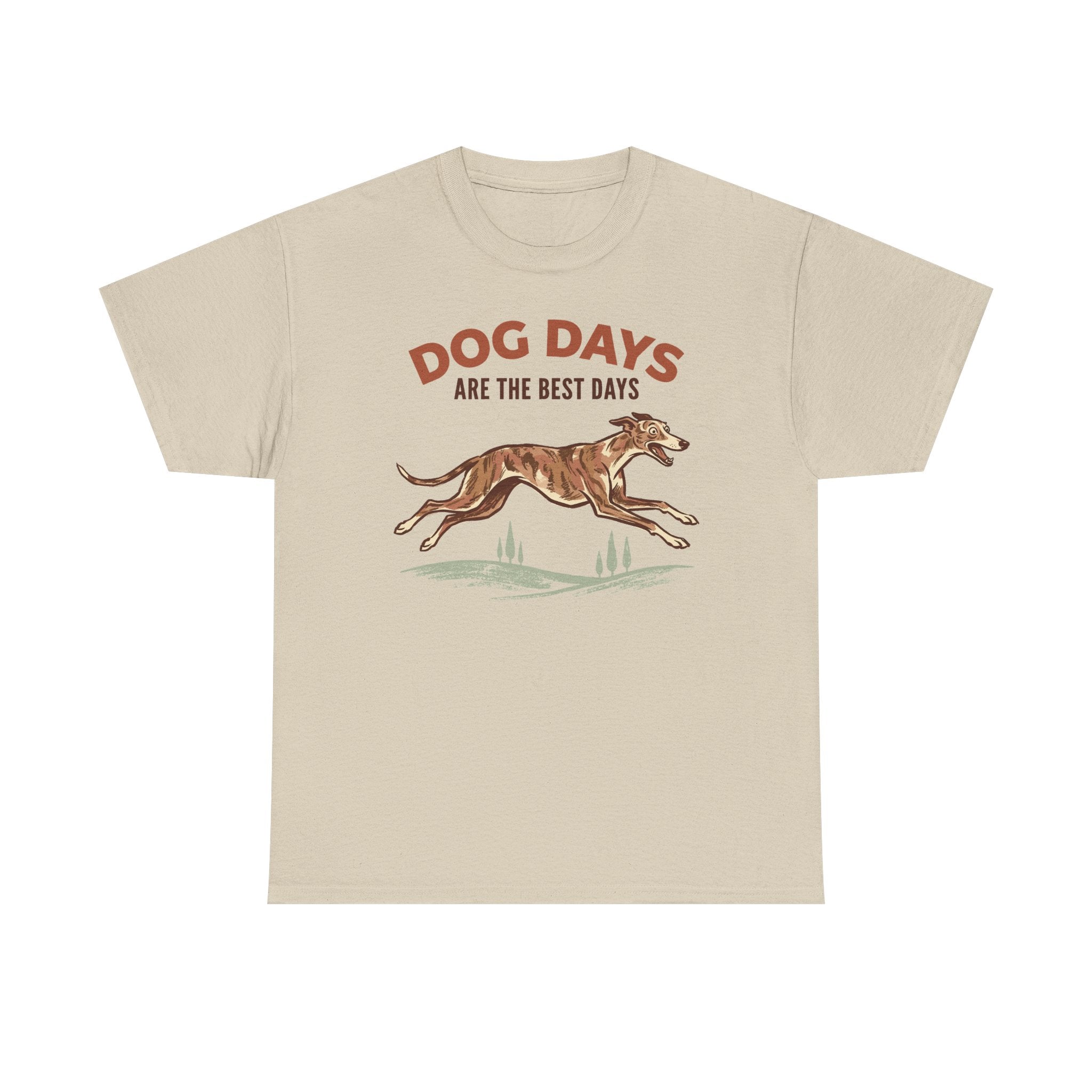 Whimsical Greyhound Dog Days T-Shirt