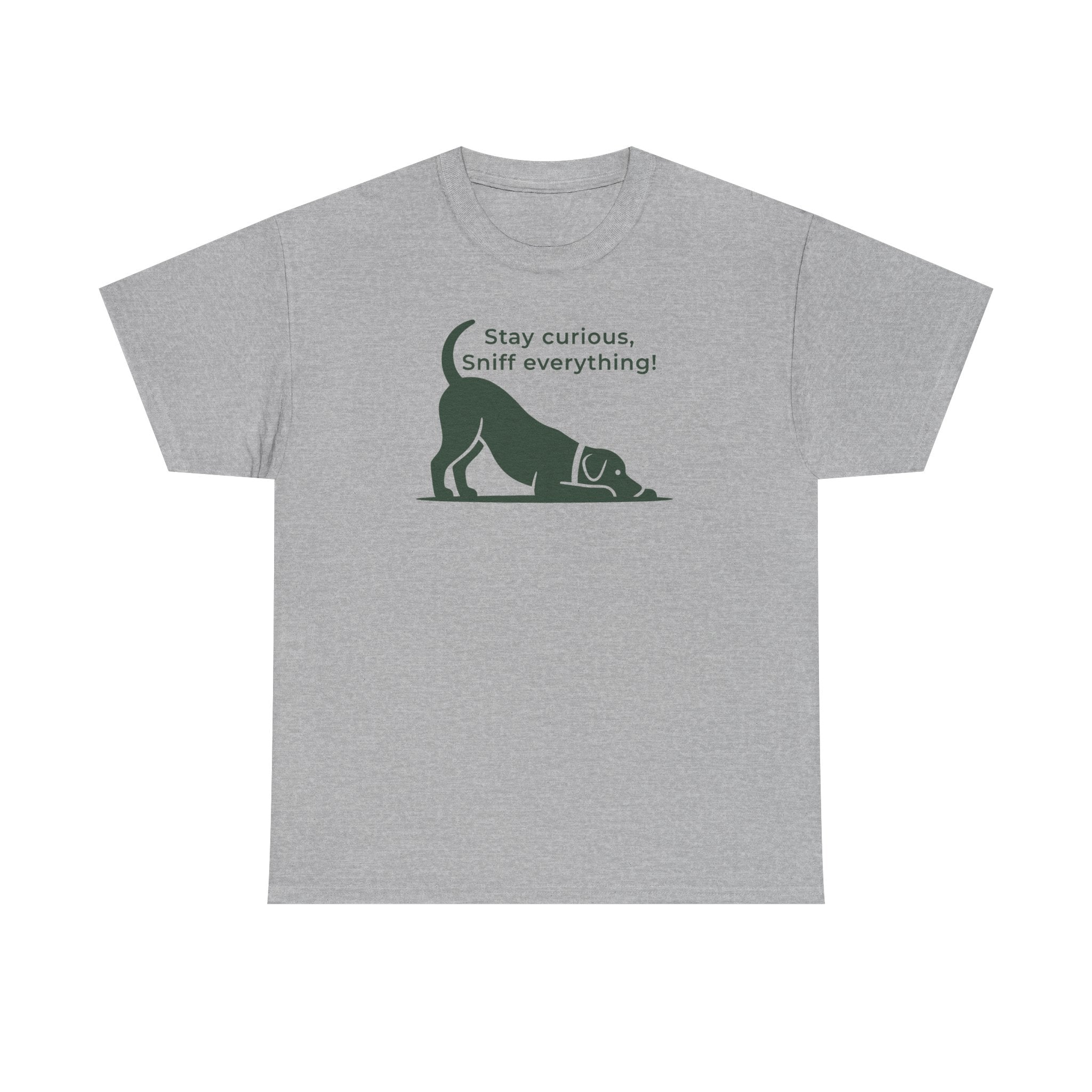 Stay Curious Dog Play Bow Graphic T-Shirt