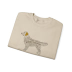 Golden Retriever Typographic Art Sweatshirt