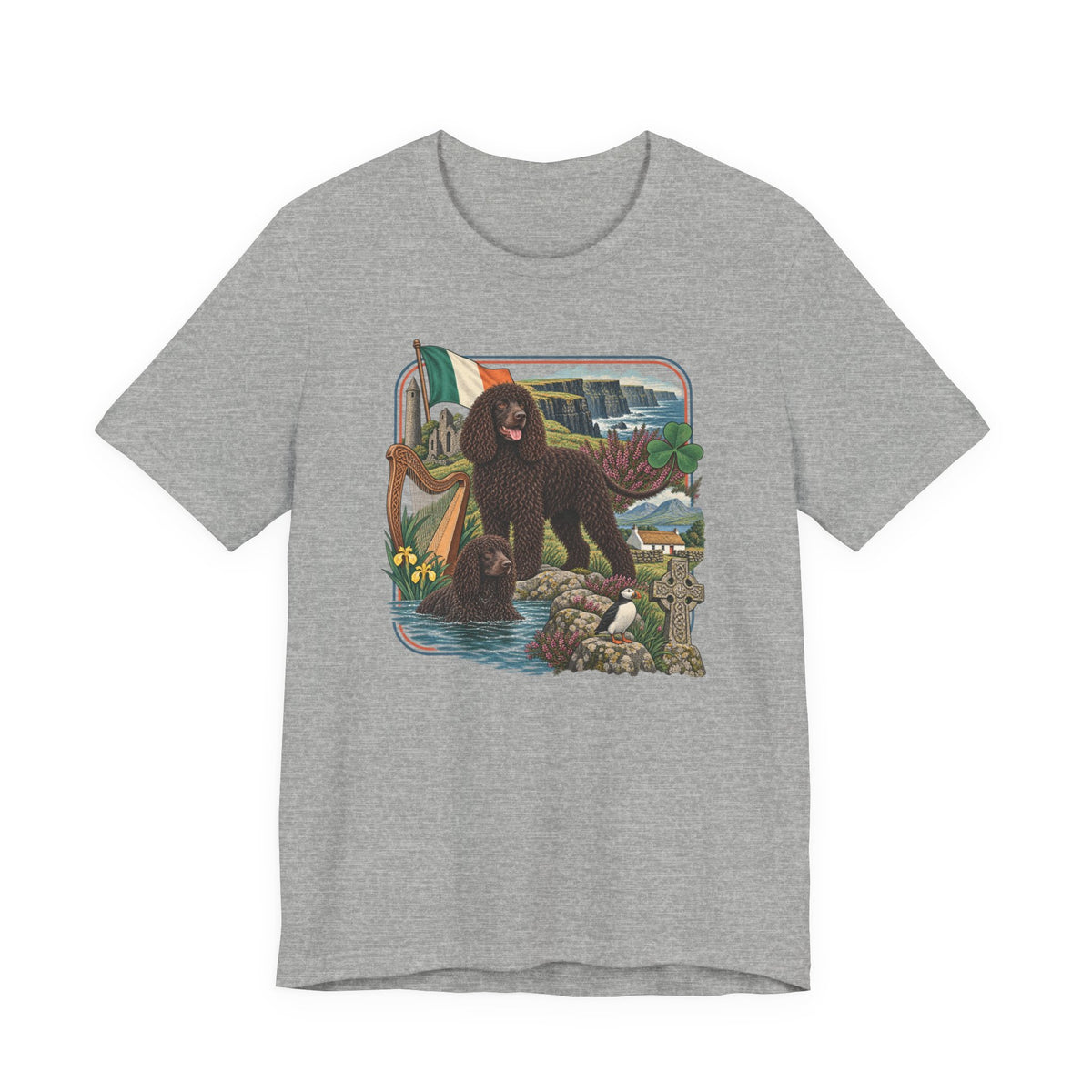 Irish Water Spaniel Ireland Heritage T-Shirt
