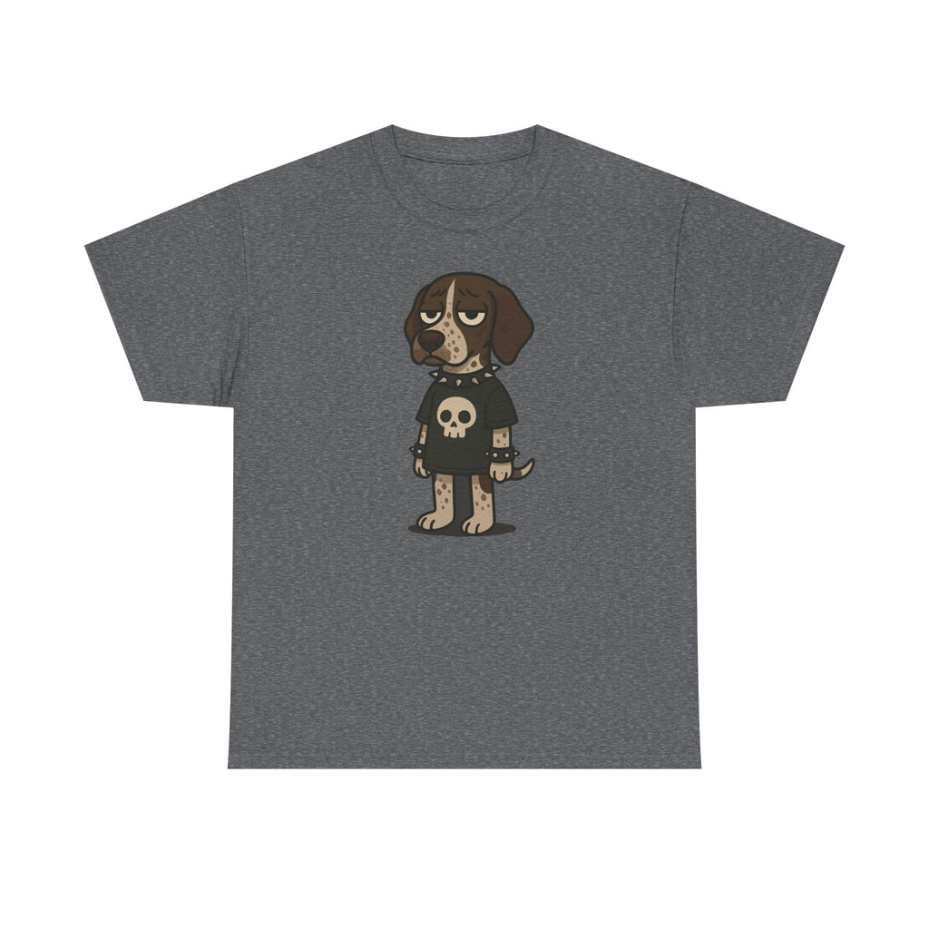 Punk Rock German Shorthaired Pointer With Skull T-Shirt For Dog Lovers