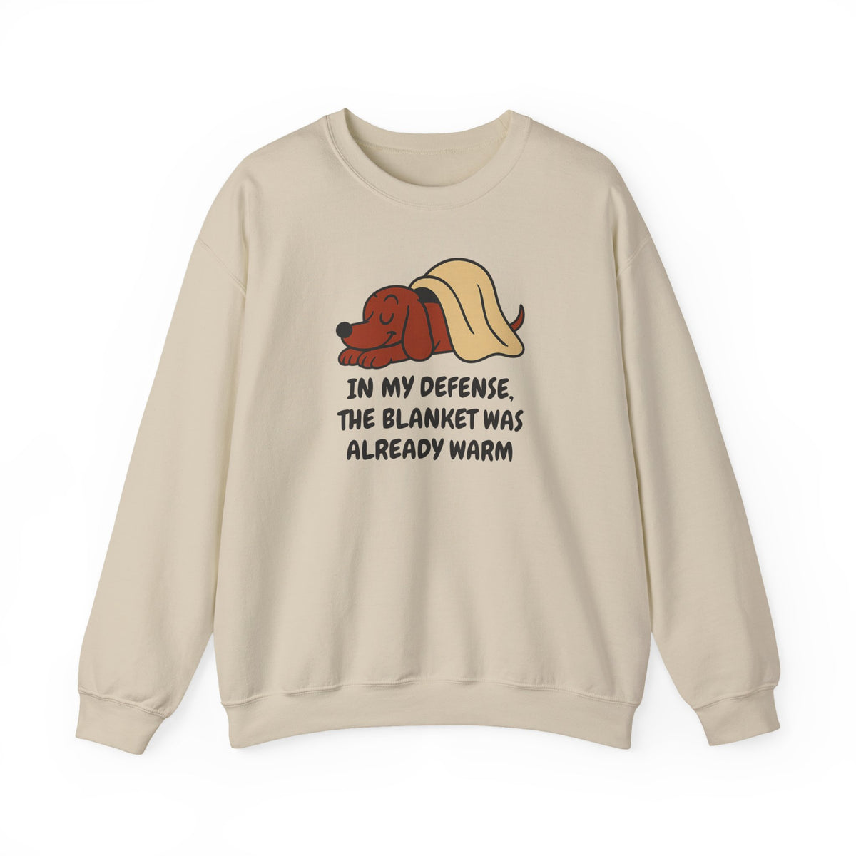 Dachshund Blanket Was Already Warm Sweatshirt in Sand