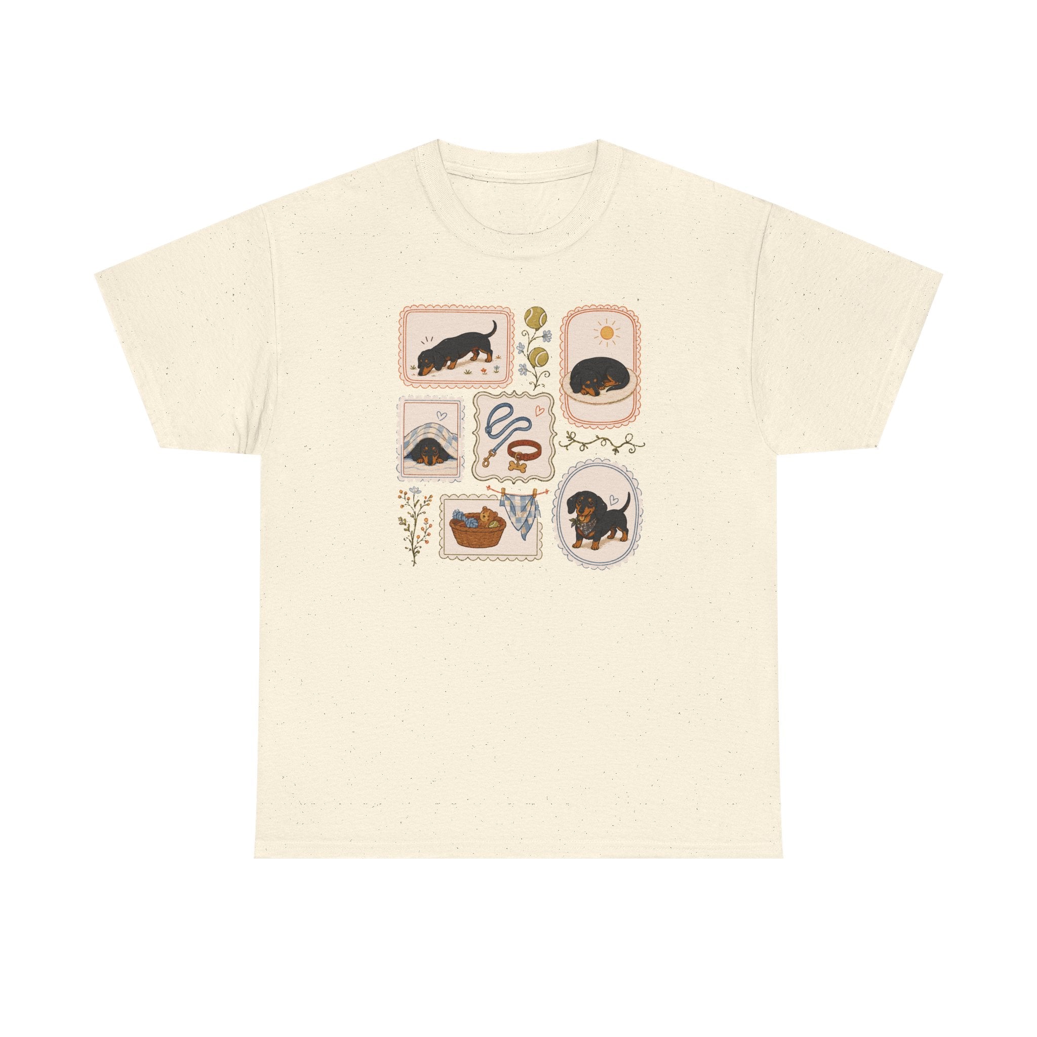 Whimsical Dachshund Life t-shirt, view 4