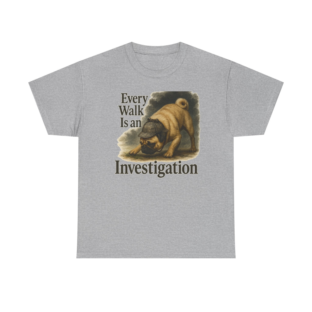 Sherlock Pug Investigator T-shirt