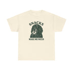 Snacks Make Me Nicer Gordon Setter with Donut Funny Foodie T-Shirt