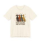 Doberman Four Colors Mid-Century Tee