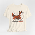 Thoroughbred Heart Footstool Legs Corgi T-Shirt