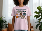 German Shorthaired Pointer Logic flowchart on a pink t-shirt depicting a dog.