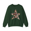Australian Shepherd Christmas Star sweatshirt in Forest Green