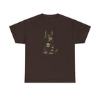 Punk Rock German Shepherd with Skull T-Shirt Design T-Shirt