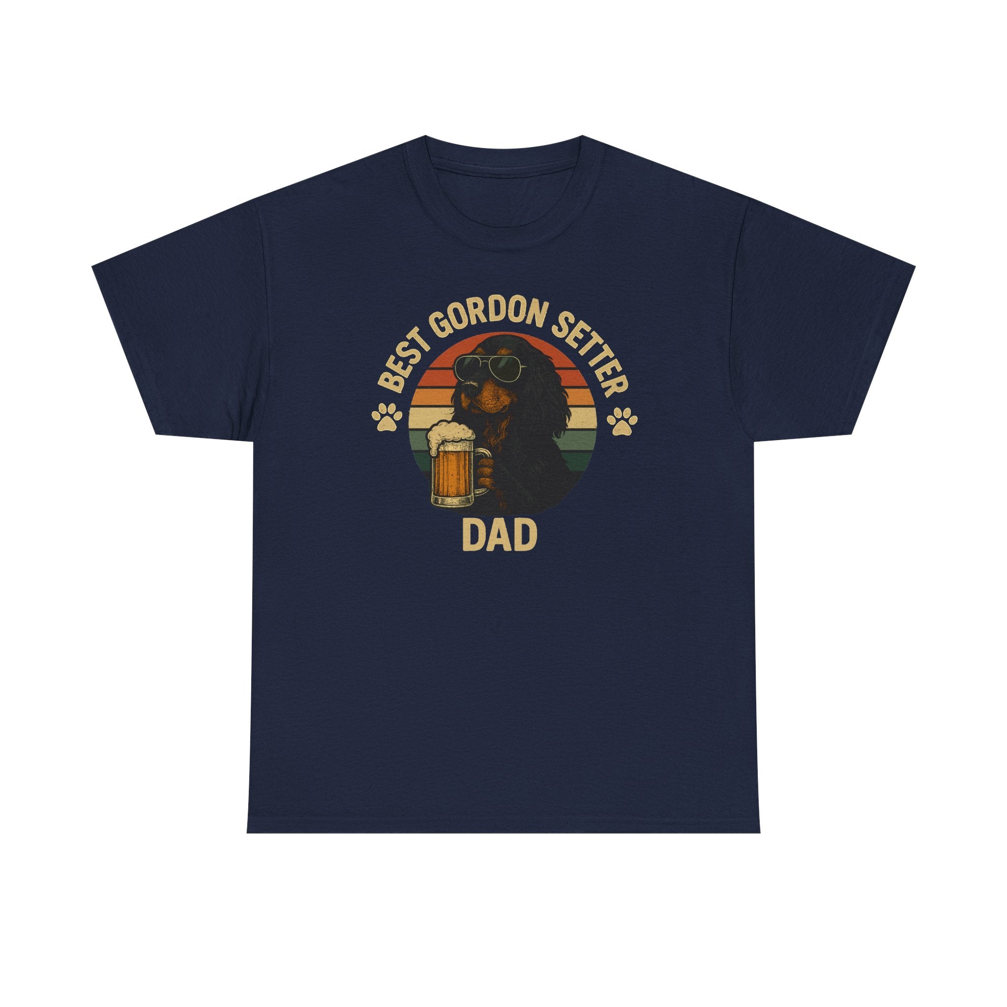 Best Gordon Setter Dad with Beer Graphic T-Shirt