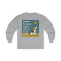 Beagle Days Retro Sunshine Long Sleeve Tee in Sport Grey