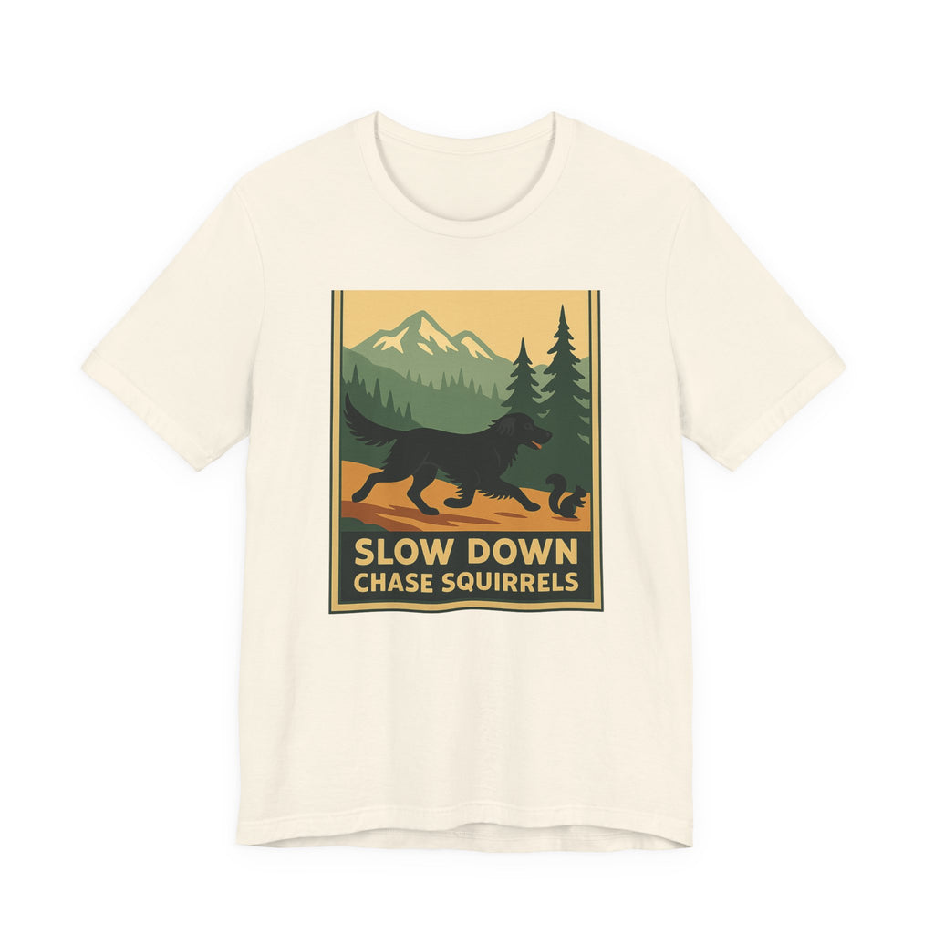 Flat-Coat Chase Squirrels Tee