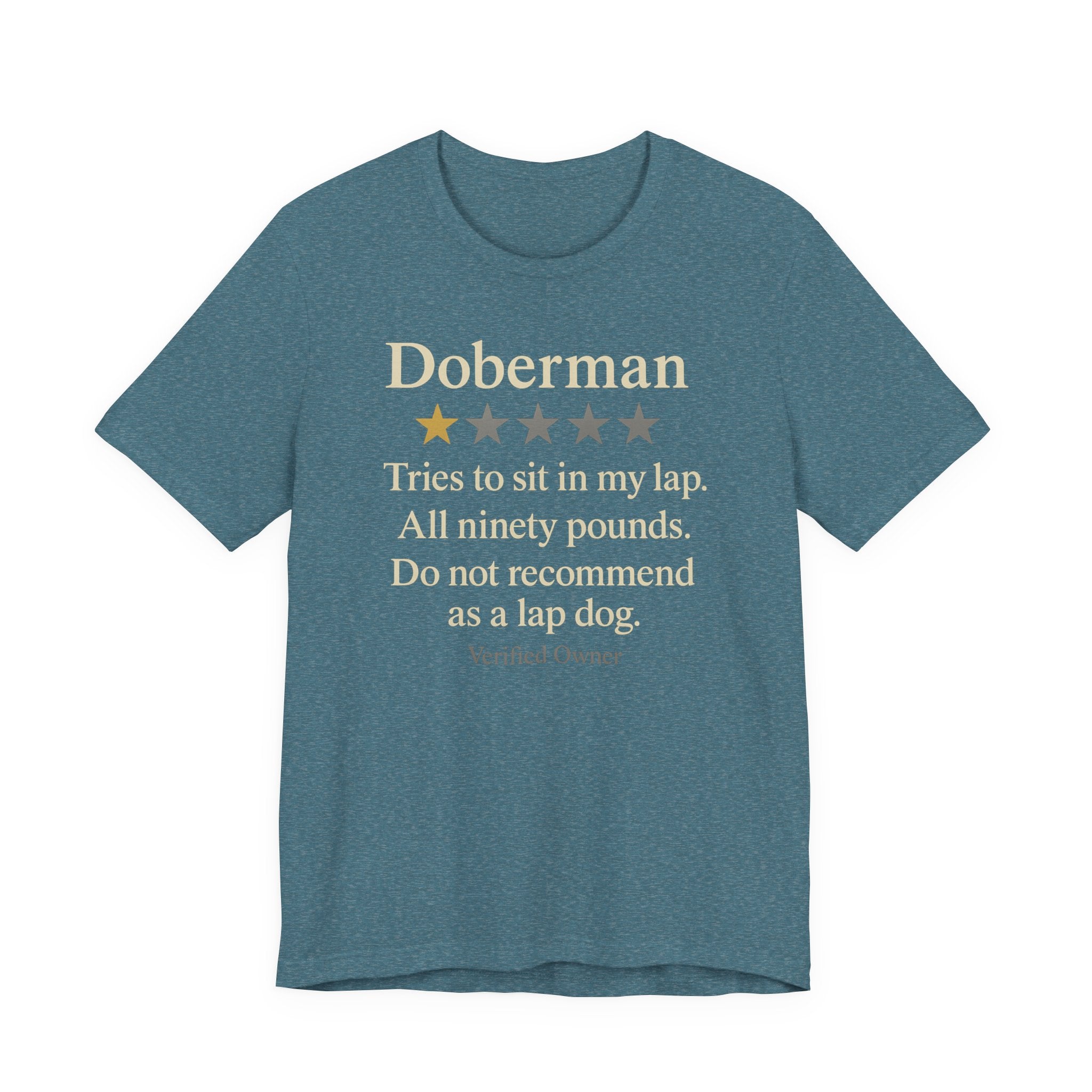 Doberman One-Star Review Tee