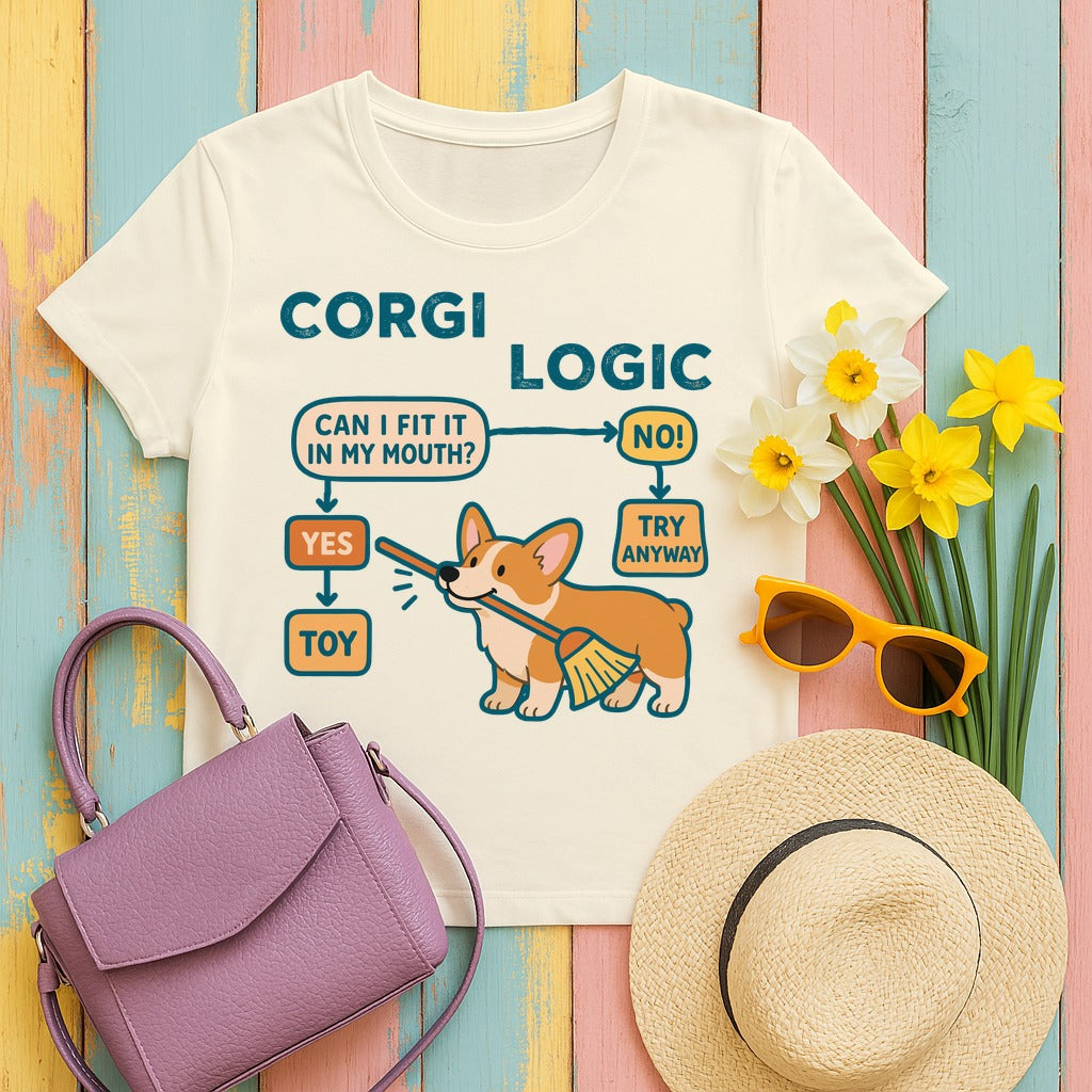 Corgi Logic T-Shirt in Natural