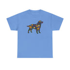Floral Labrador Retriever Design Dog Lover Style Graphic Design T-Shirt