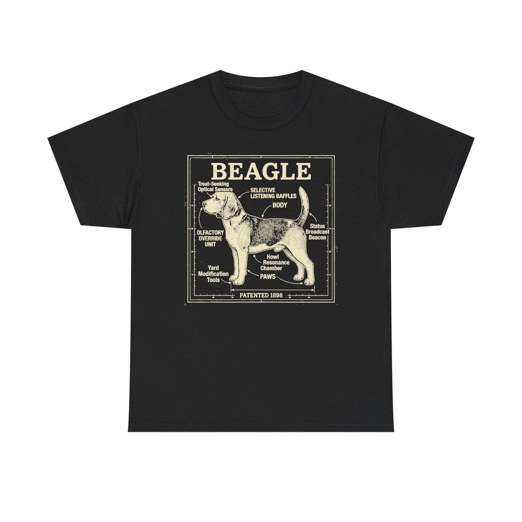 Whimsical Beagle Blueprint T-Shirt