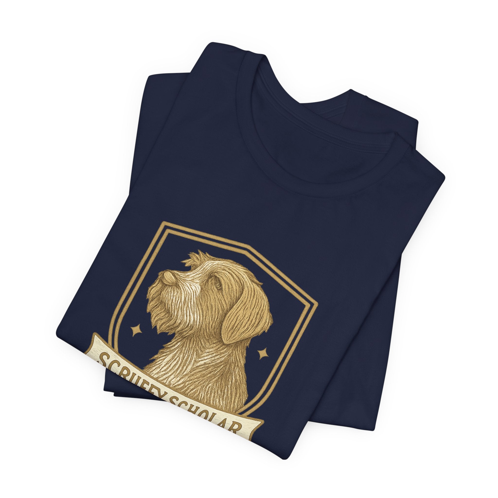 Wirehaired Pointing Griffon Scruffy Scholar Society Tee