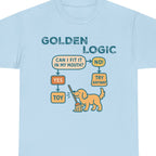 Golden Retriever Logic -- Toy! Light Blue T-Shirt