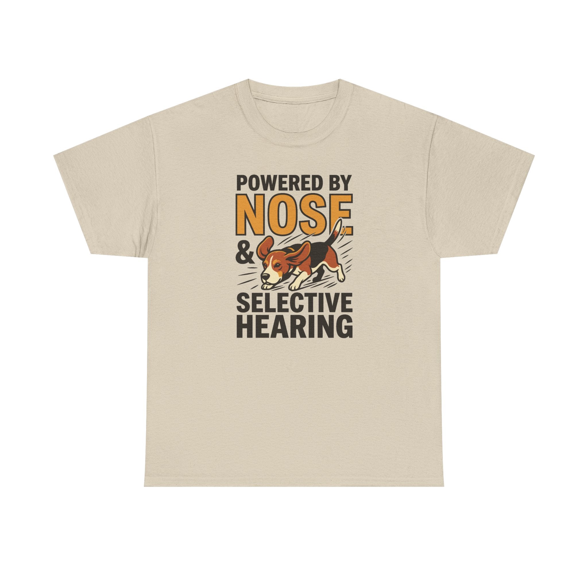 Powered By Nose & Selective Hearing Beagle T-Shirt
