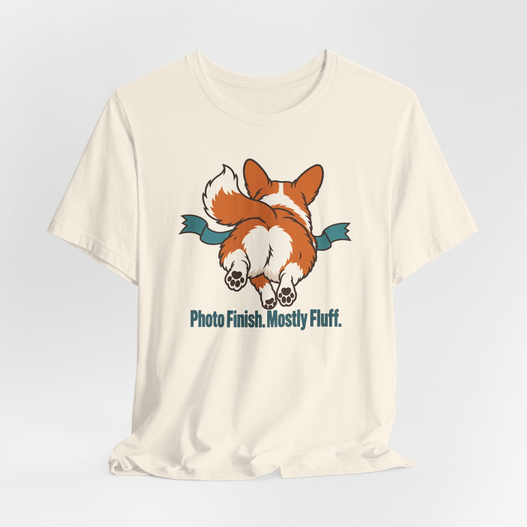 Photo Finish Mostly Fluff Corgi T-Shirt