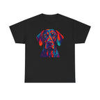 Abstract Geometric Art Vizsla Portrait Colorful Design t-shirt
