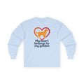 My Heart Belongs To My Golden Retriever Long Sleeve Tee in Light Blue