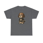 Goth Punk Beagle With Spiked Collar and Skull T-Shirt