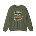Powered by Sassiness Poodle Sweatshirt in Military Green
